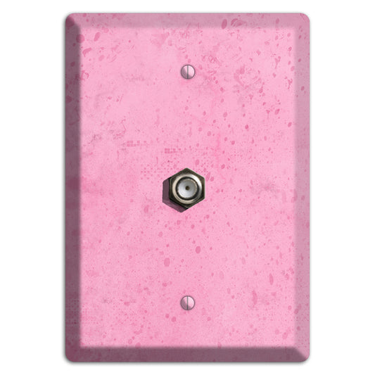 Illusion Pink Texture Cable Wallplate