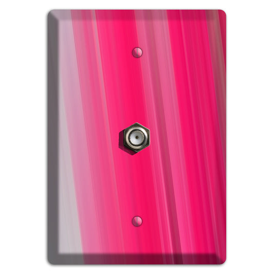 Pink Ray of Light Cable Wallplate