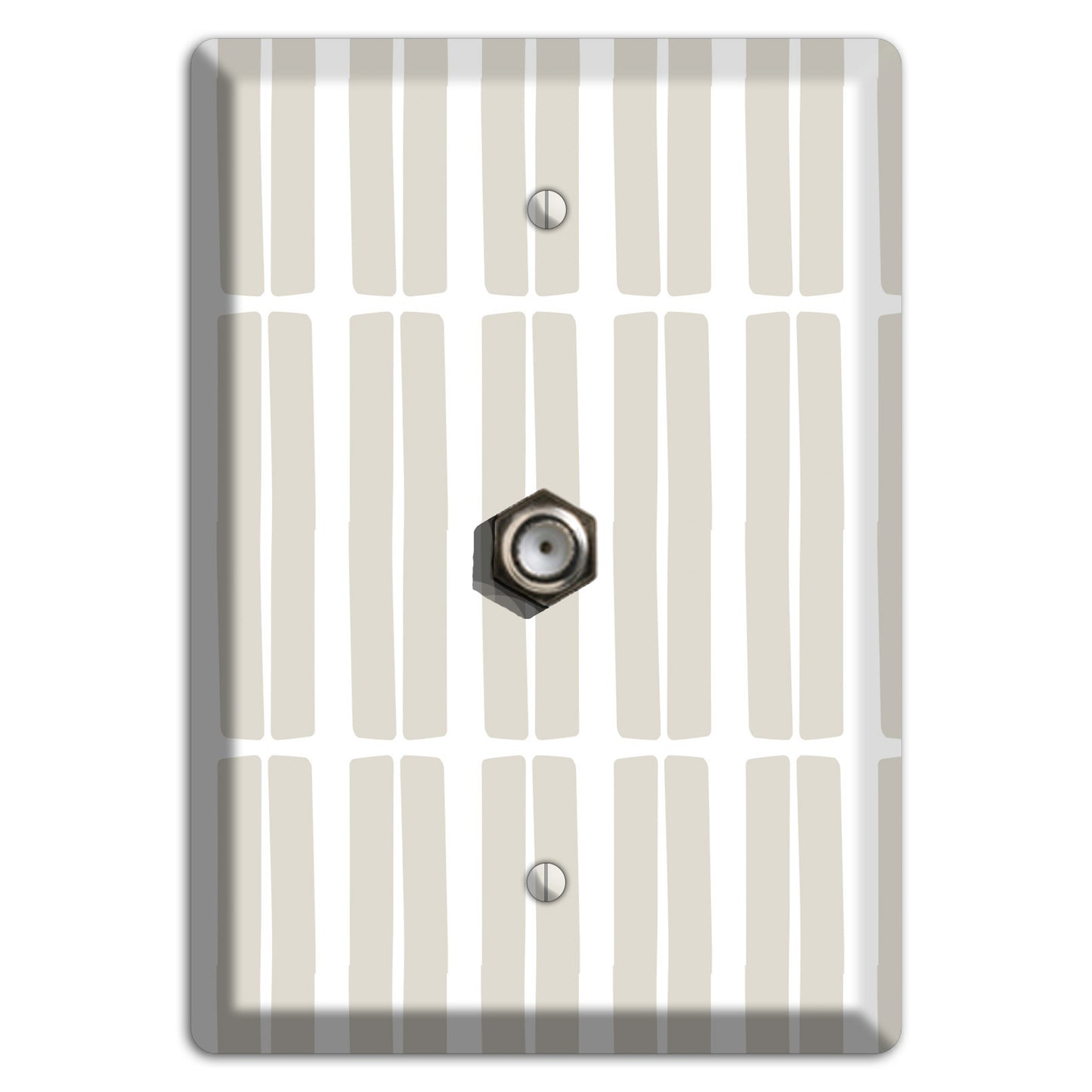 Simple Scandanavian Style FF Cable Wallplate