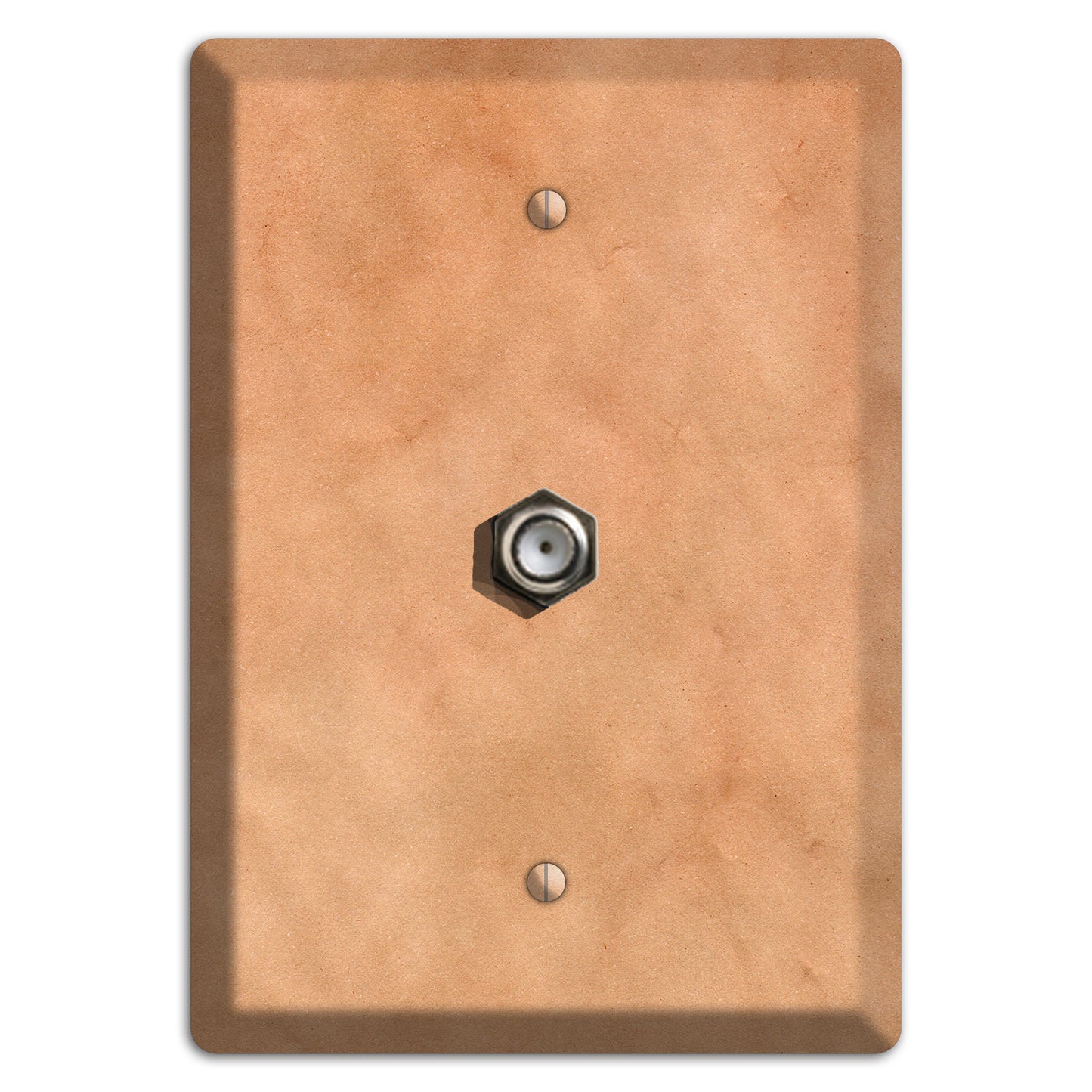 Aged Paper 12 Cable Wallplate