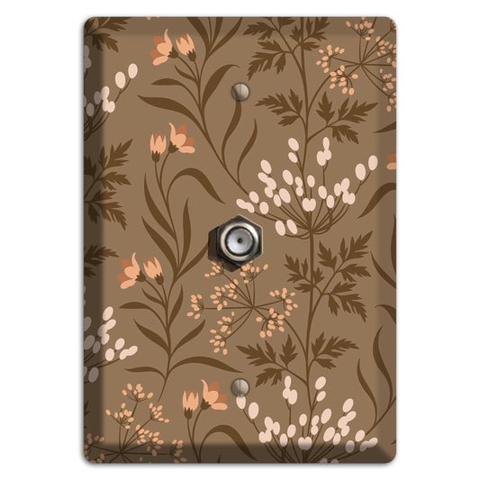 Fall Floral 2 Cable Wallplate