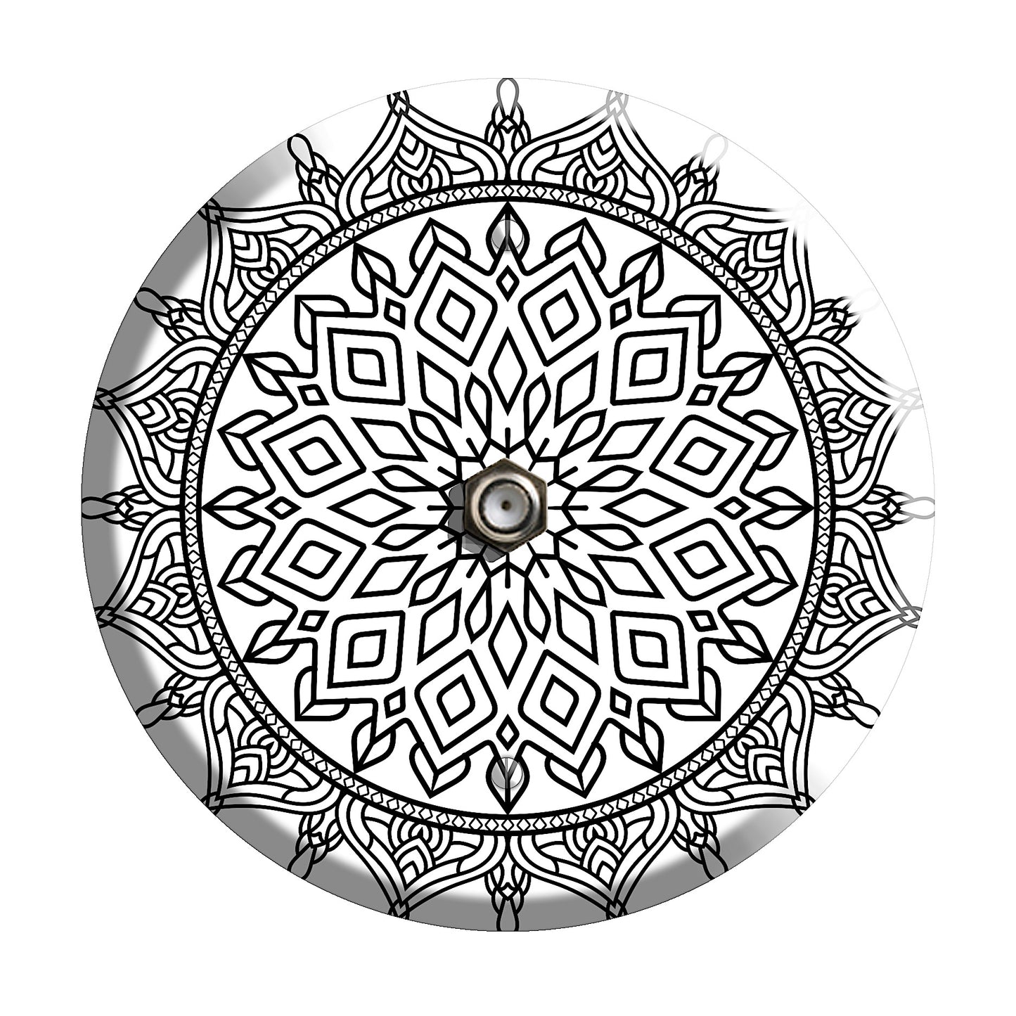 Sun Mandala Cable Wallplate