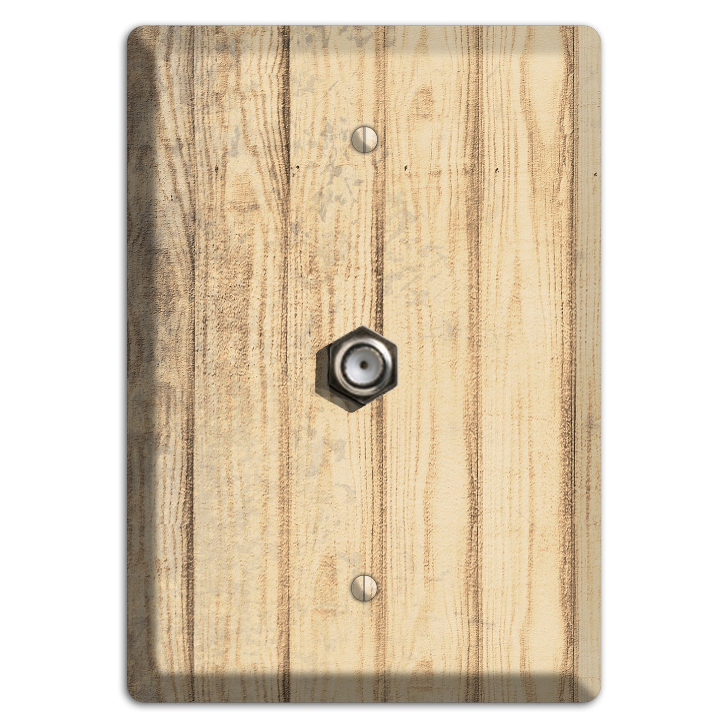 Hampton Weathered Wood Cable Wallplate