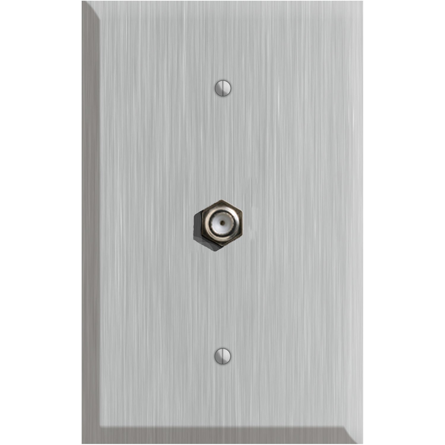 Oversized Discontinued Stainless Steel Cable Wallplate