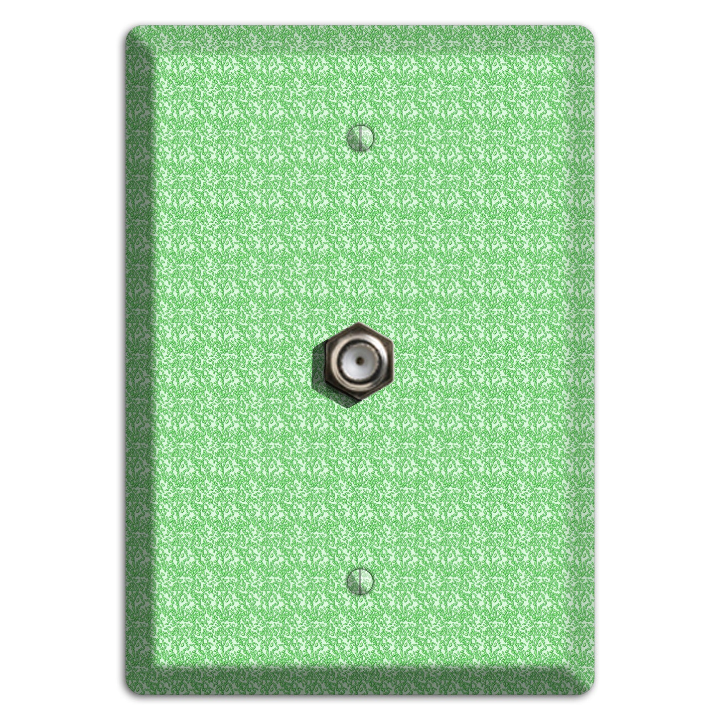 Green Pattern Cable Wallplate