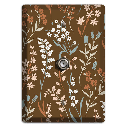 Fall Floral 1 Cable Wallplate