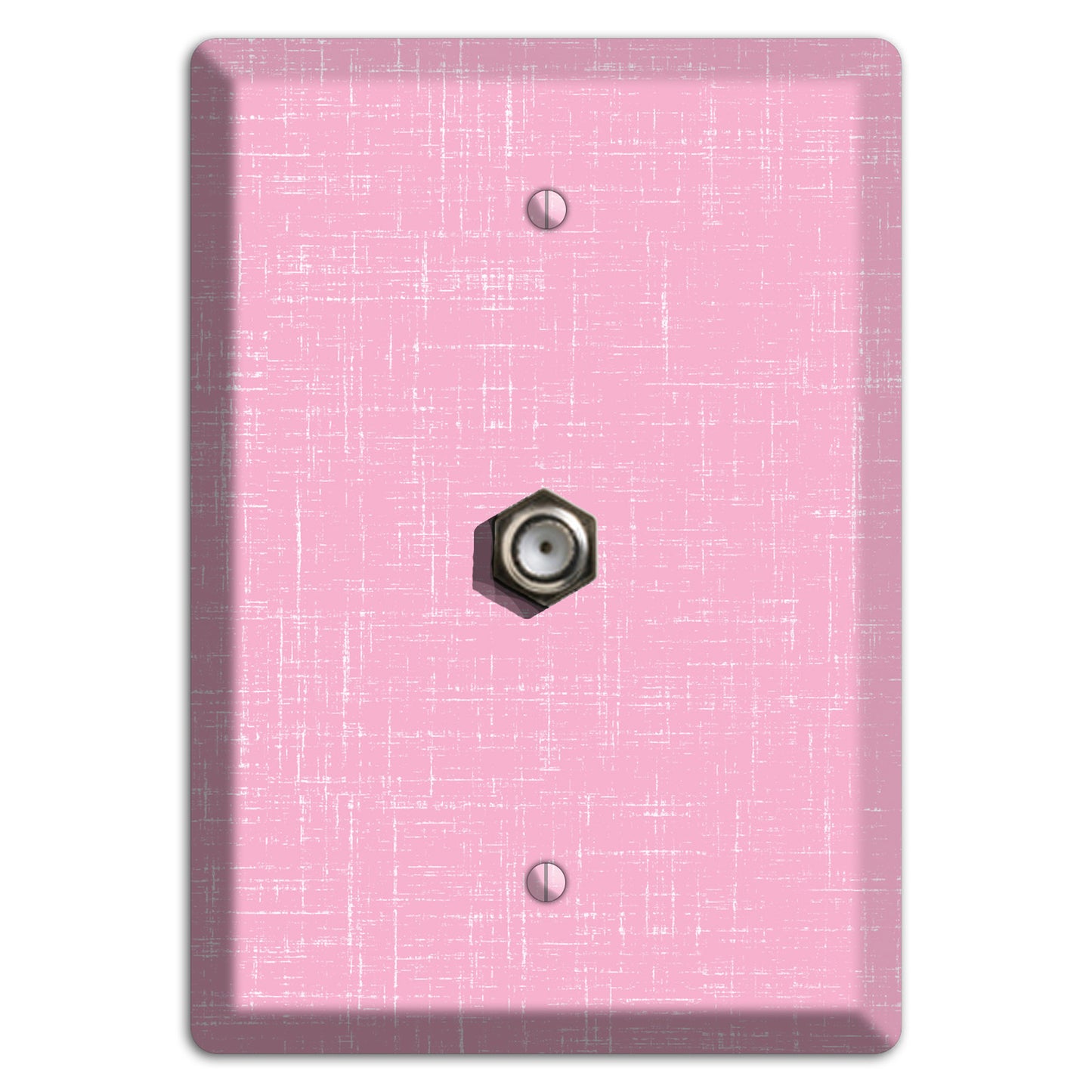 Chantilly Pink Texture Cable Wallplate