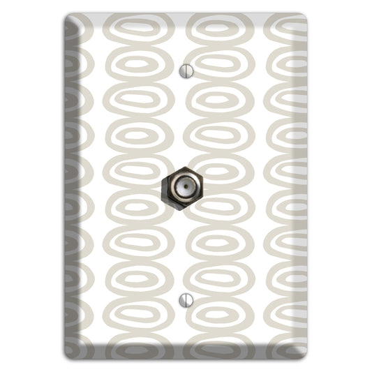 Simple Scandanavian Style S Cable Wallplate