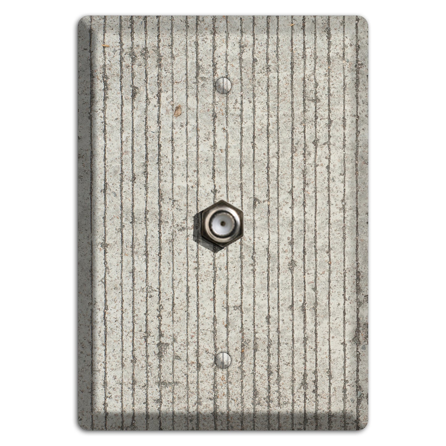 Vertical Concrete Cable Wallplate