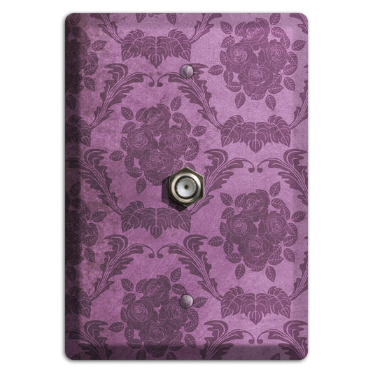 Bouquet Vintage Rose Damask Cable Wallplate