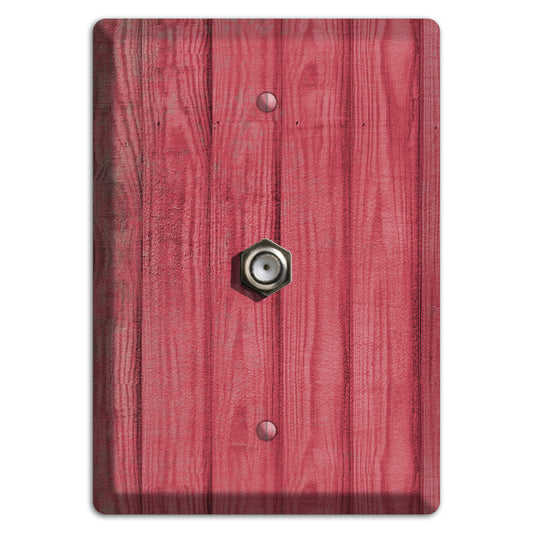 Fuzzy Wuzzy Weathered Wood Cable Wallplate