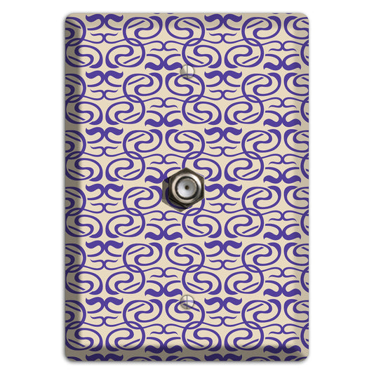 Nouveau Swirls Cable Wallplate