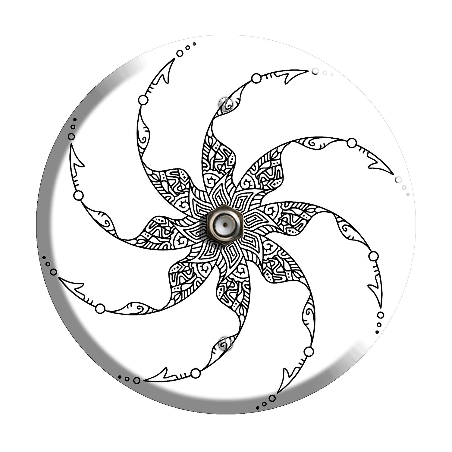 Spiral Mandala A Cable Wallplate