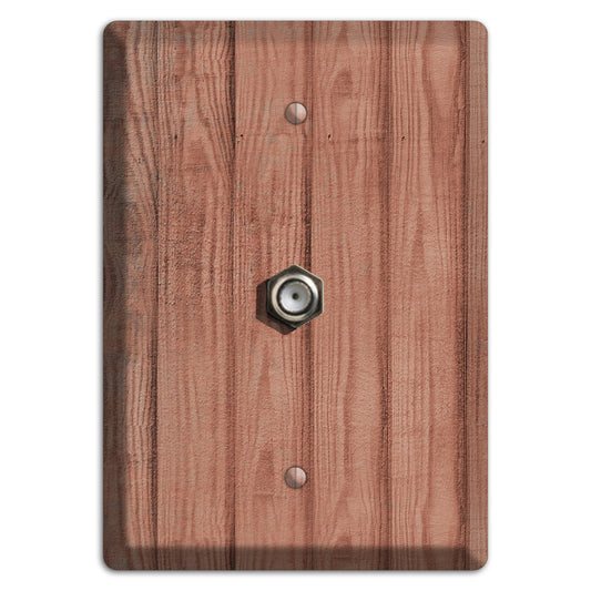 Coral Tree Weathered Wood Cable Wallplate