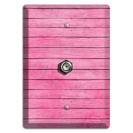 Carissma Pink Texture Cable Wallplate