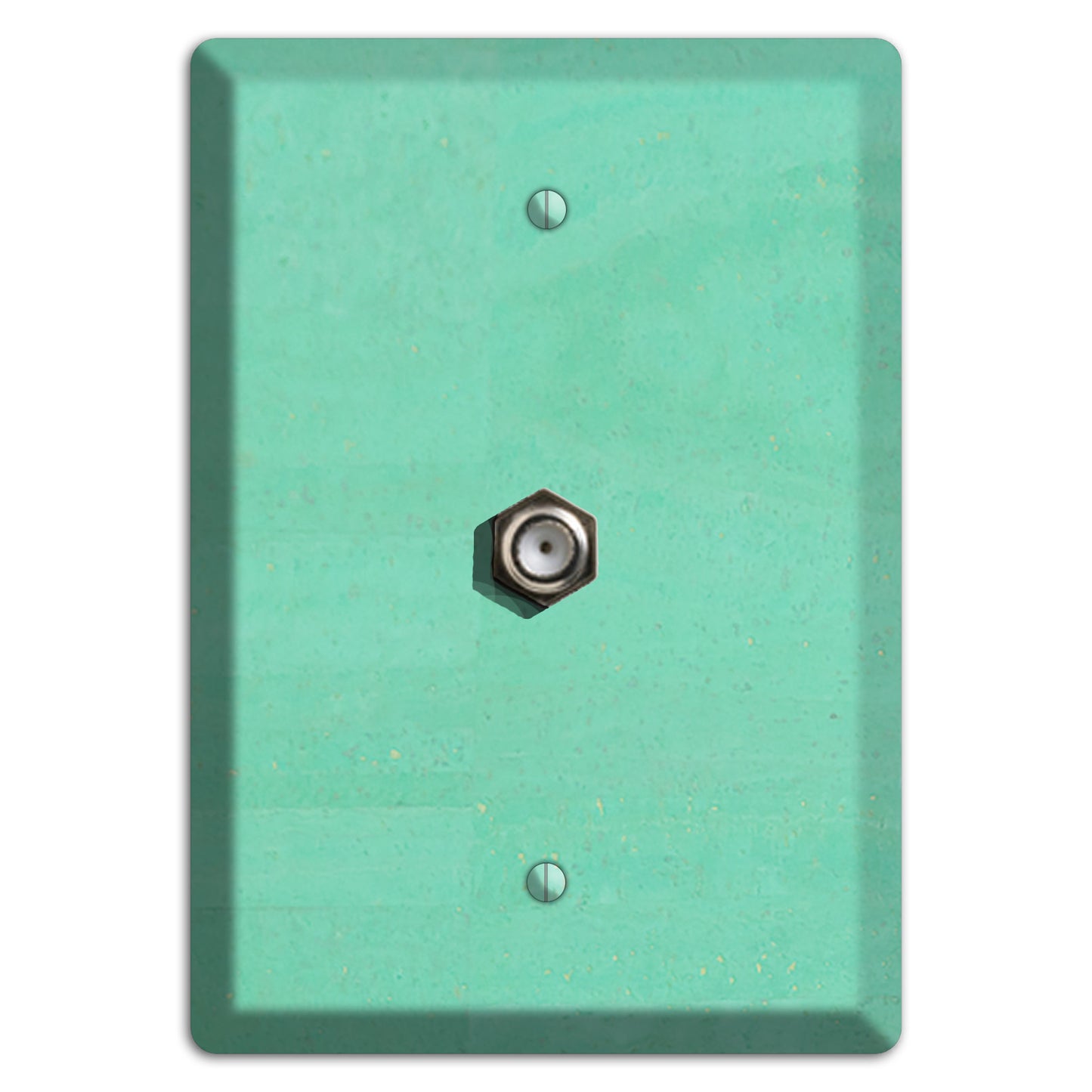 Seafoam Cork Cable Wallplate