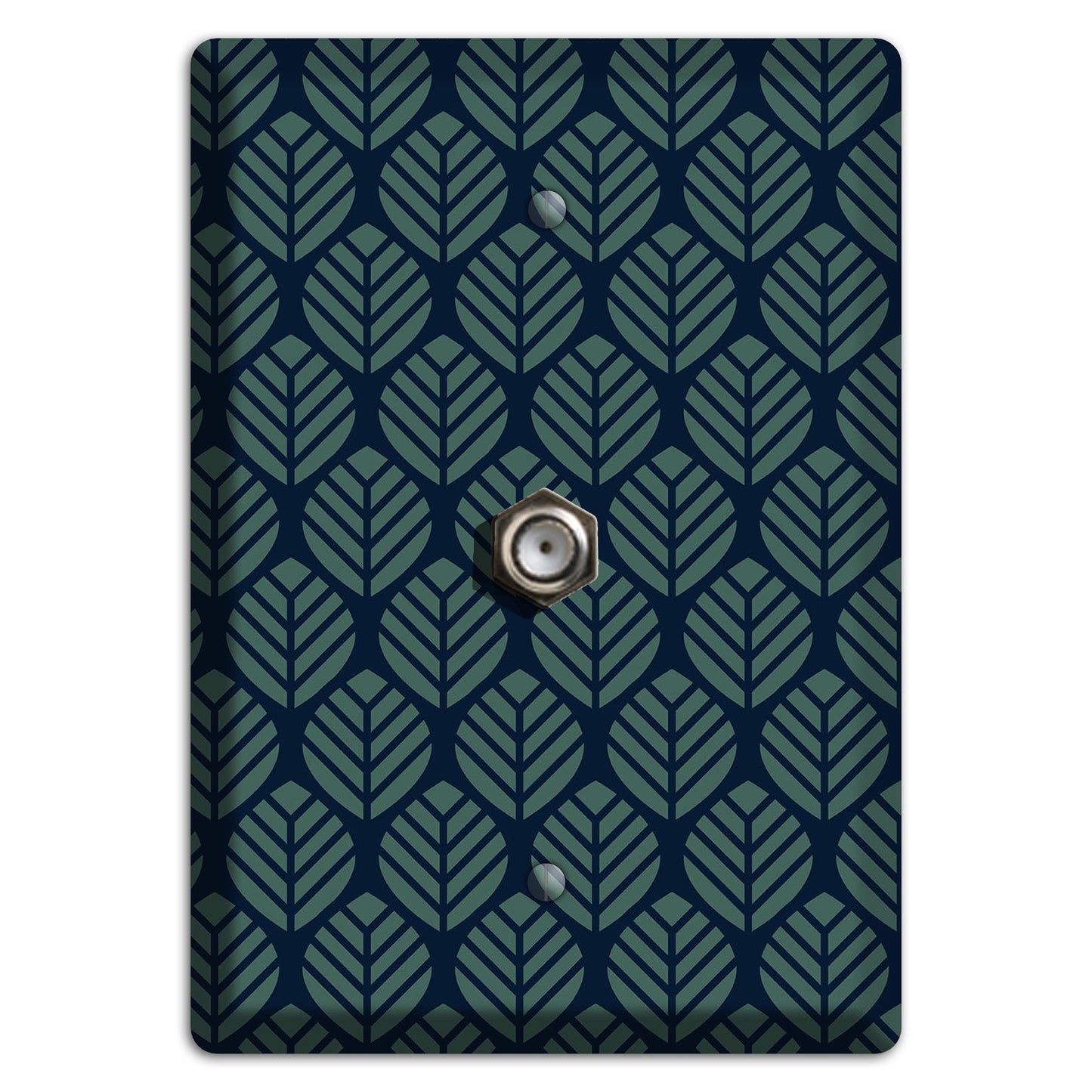 Leaves Style T Cable Wallplate