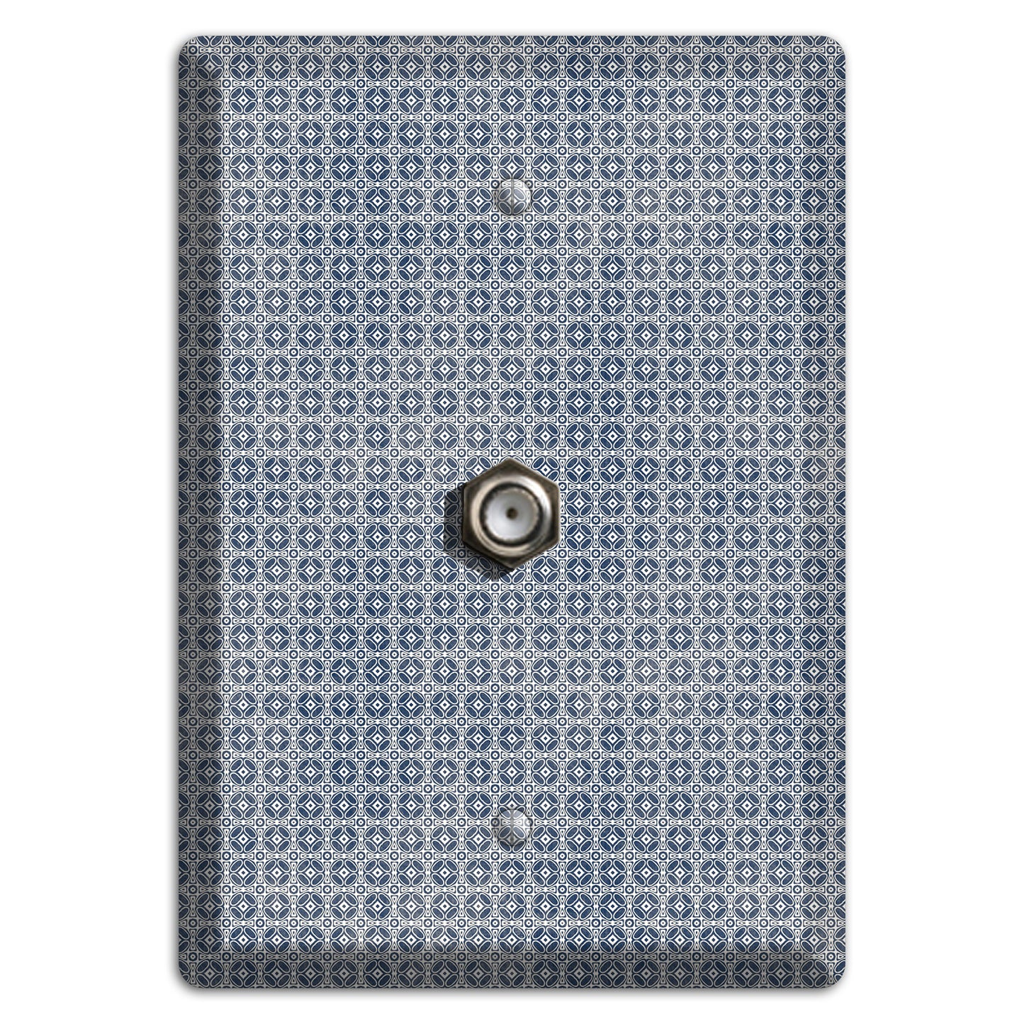 Multi Grey Arabesque Cable Wallplate