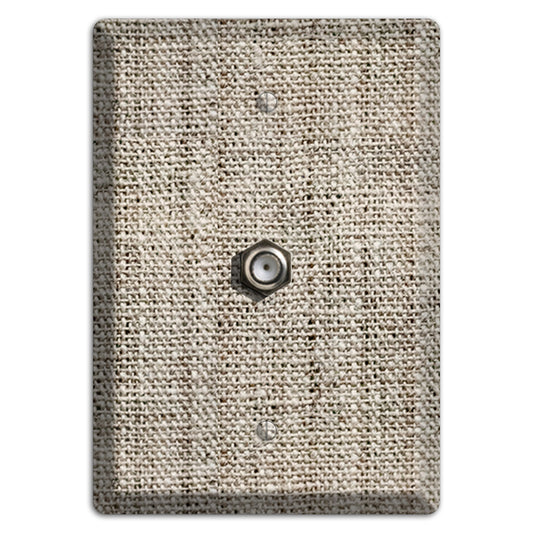 Niagara Burlap Cable Wallplate