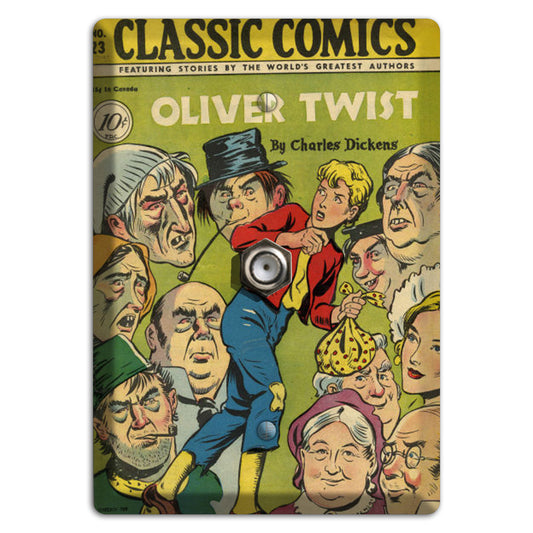 Oliver Twist Vintage Comics Cable Wallplate