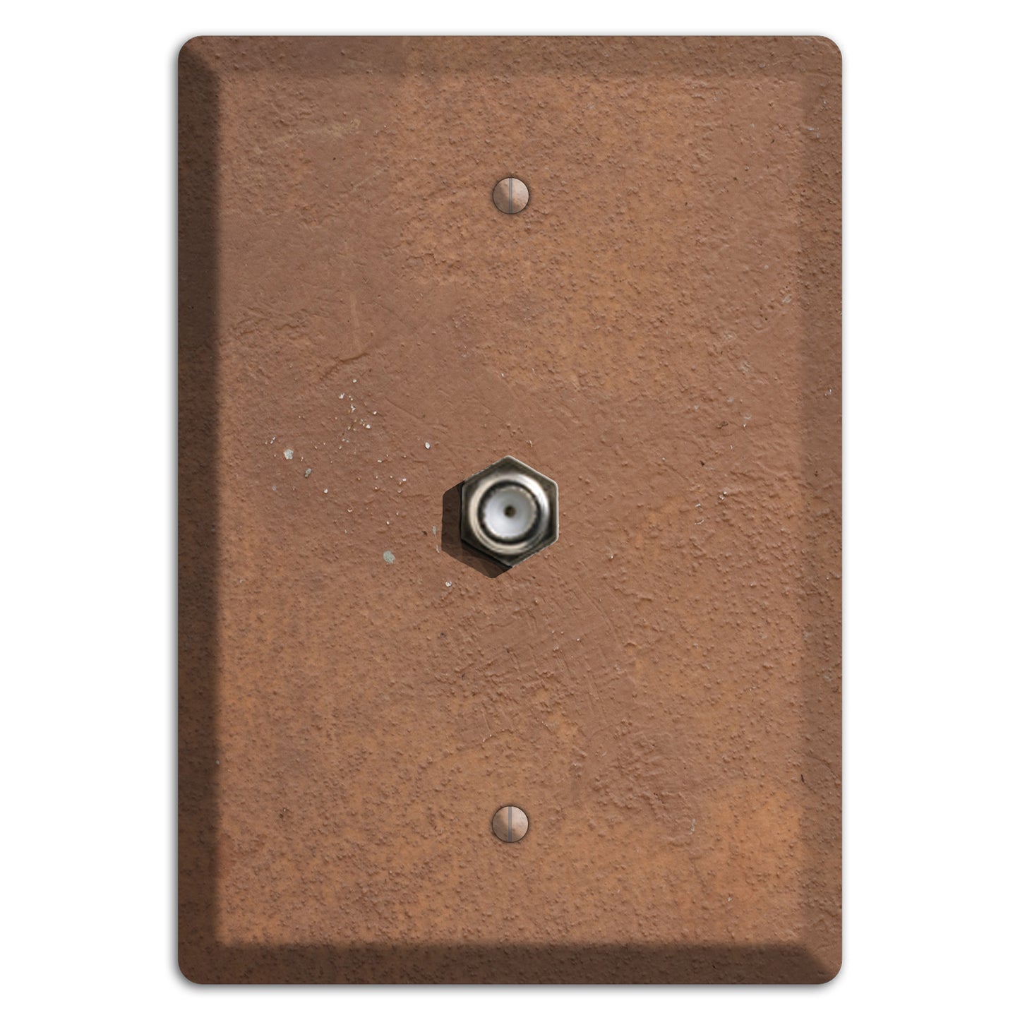 Brown Concrete Cable Wallplate