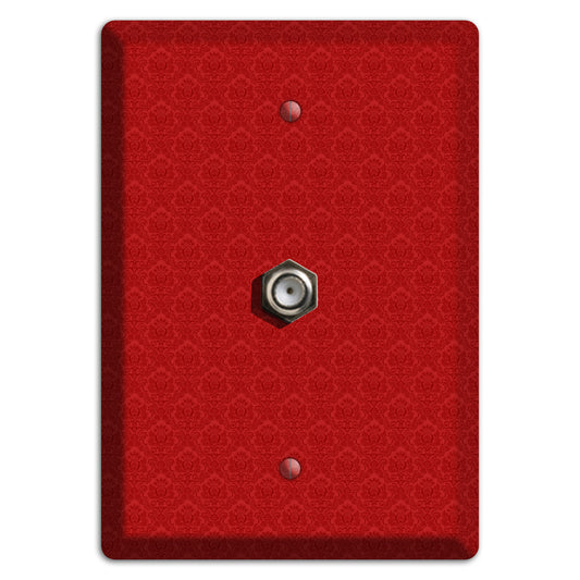 Red Cartouche Cable Wallplate