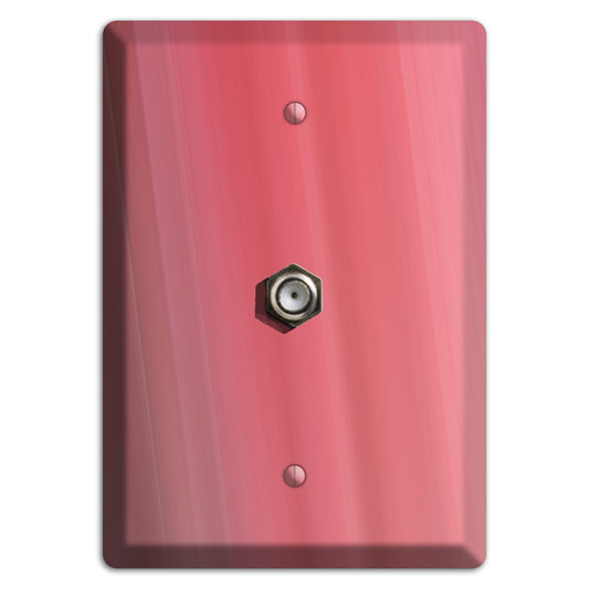 Coral Pink Ray of Light Cable Wallplate