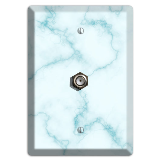 Blue Stained Marble Cable Wallplate