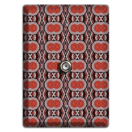 Red Tapestry Cable Wallplate