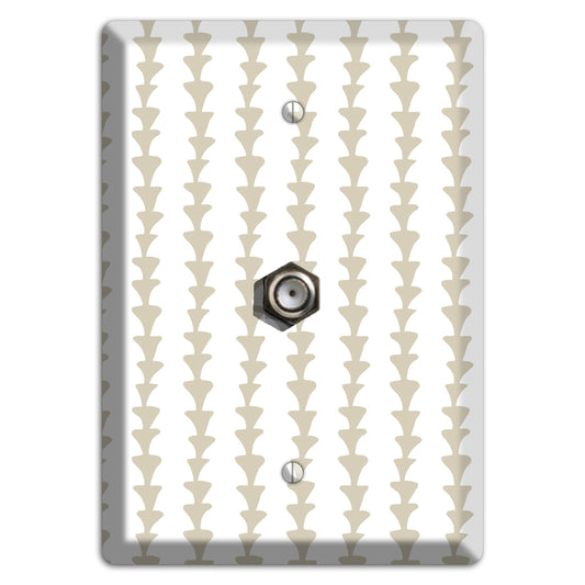 Simple Scandanavian Style A Cable Wallplate