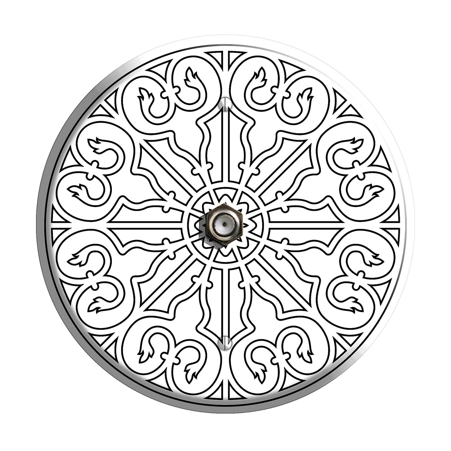 Iron Mandala A Cable Wallplate