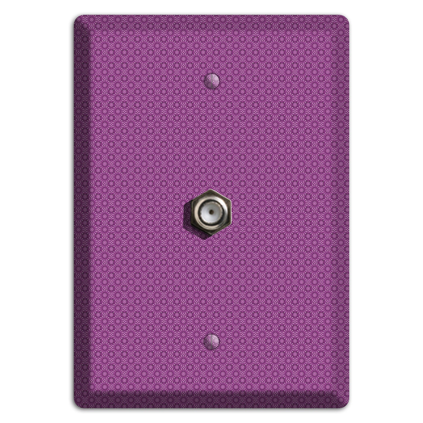 Multi Purple Foulard Cable Wallplate