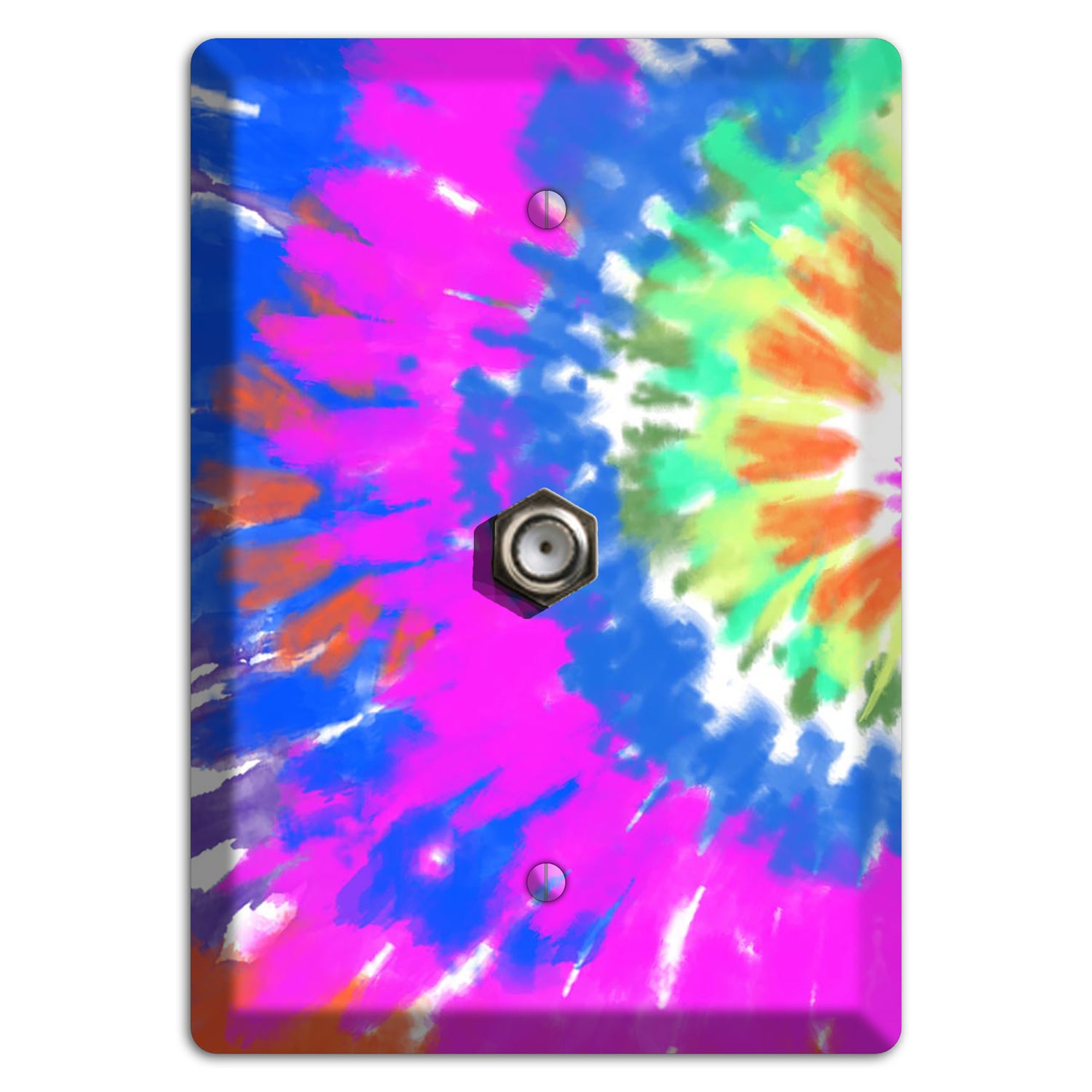 Tie Die Cable Wallplate