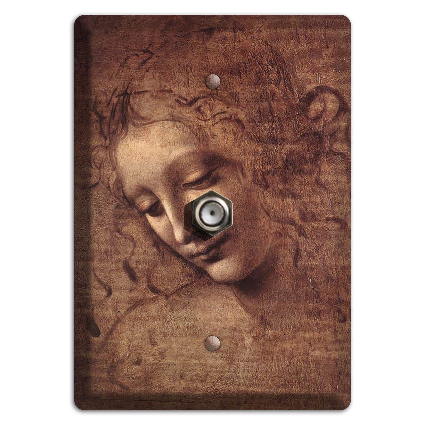 Da Vinci - Female Head Cable Wallplate