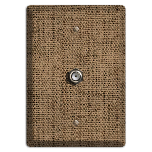 Shadow Burlap Cable Wallplate