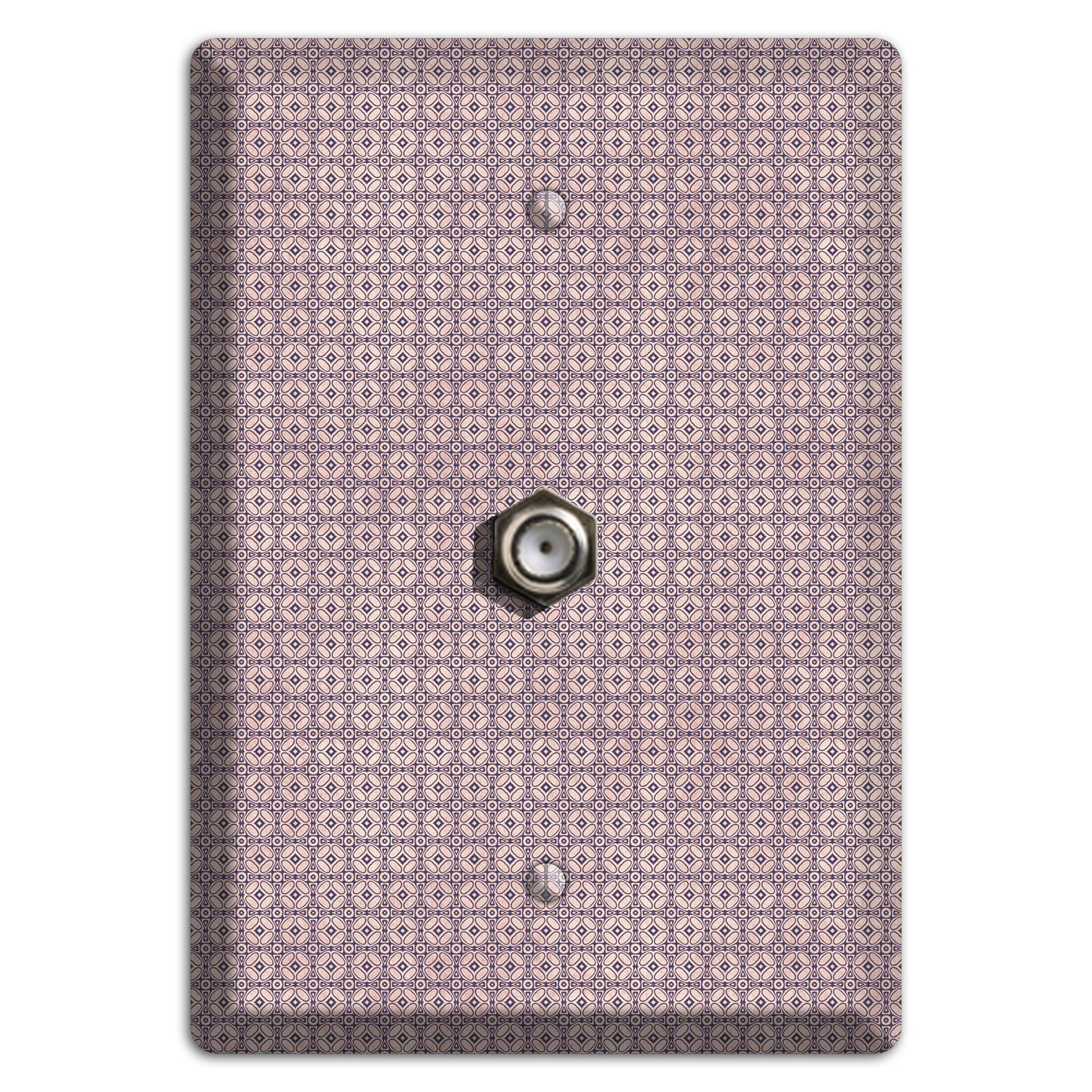 Multi Dusty Mauve Arabesque Cable Wallplate