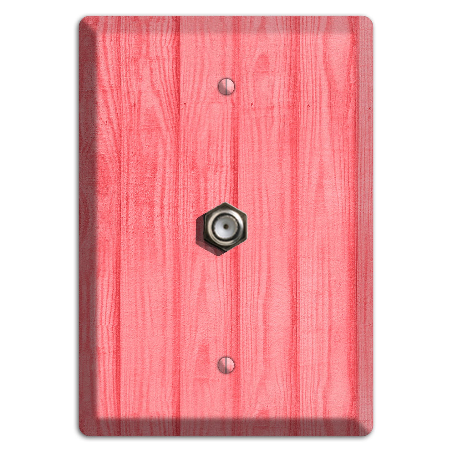 Geraldine Soft Coral Cable Wallplate