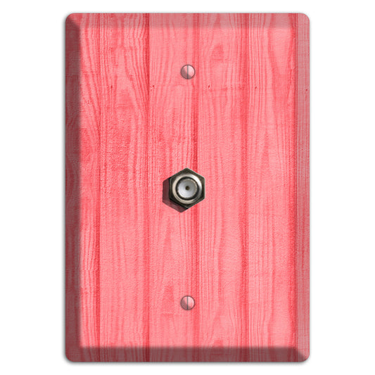 Geraldine Soft Coral Cable Wallplate