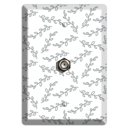 Leaves Style CC Cable Wallplate