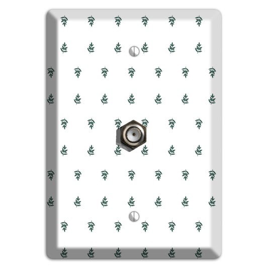 Leaves Style Y Cable Wallplate