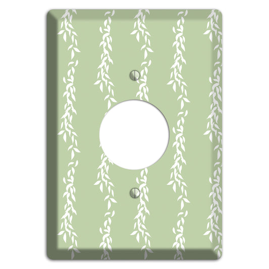 Leaves Style Z Single Receptacle Wallplate