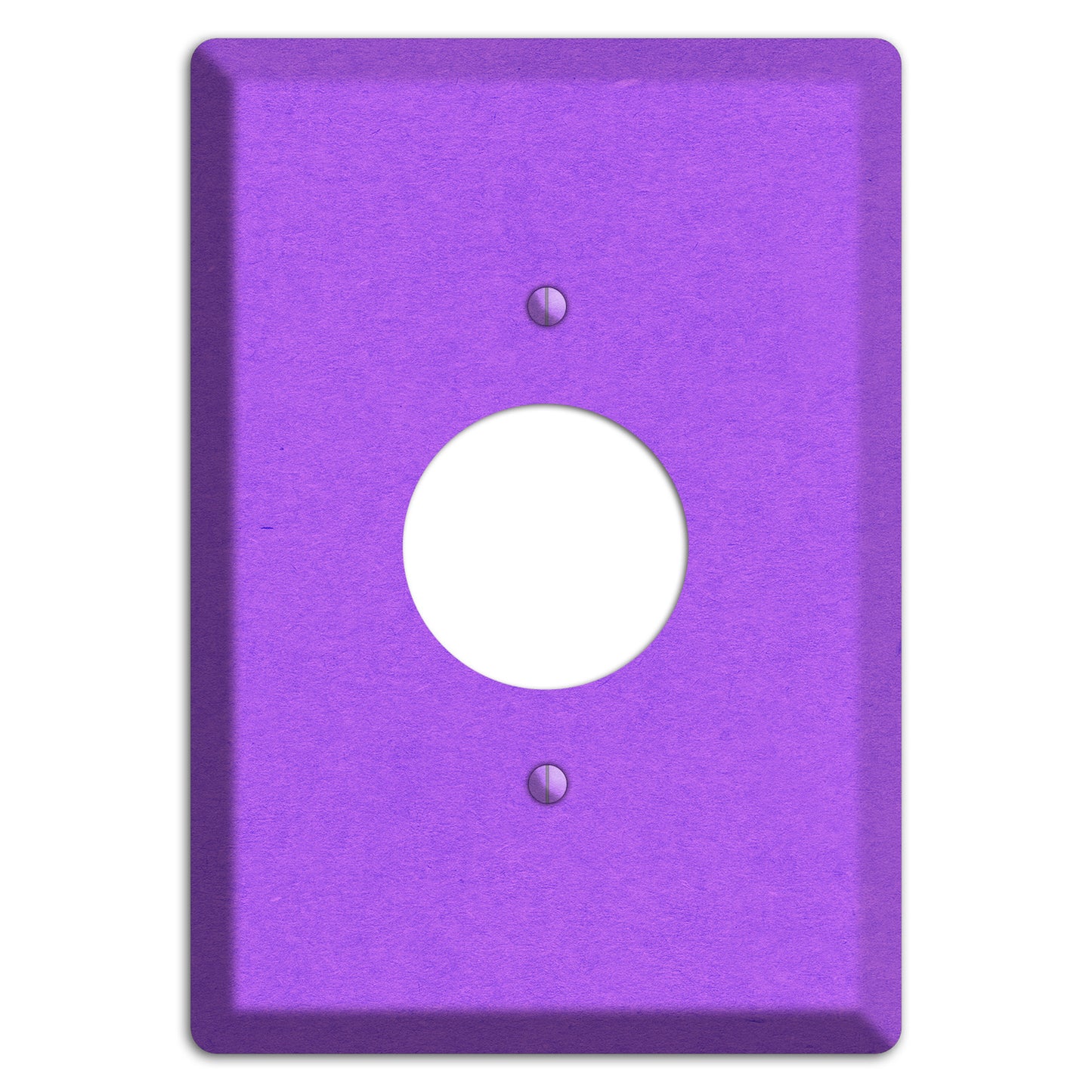 Dark Orchid Kraft Single Receptacle Wallplate