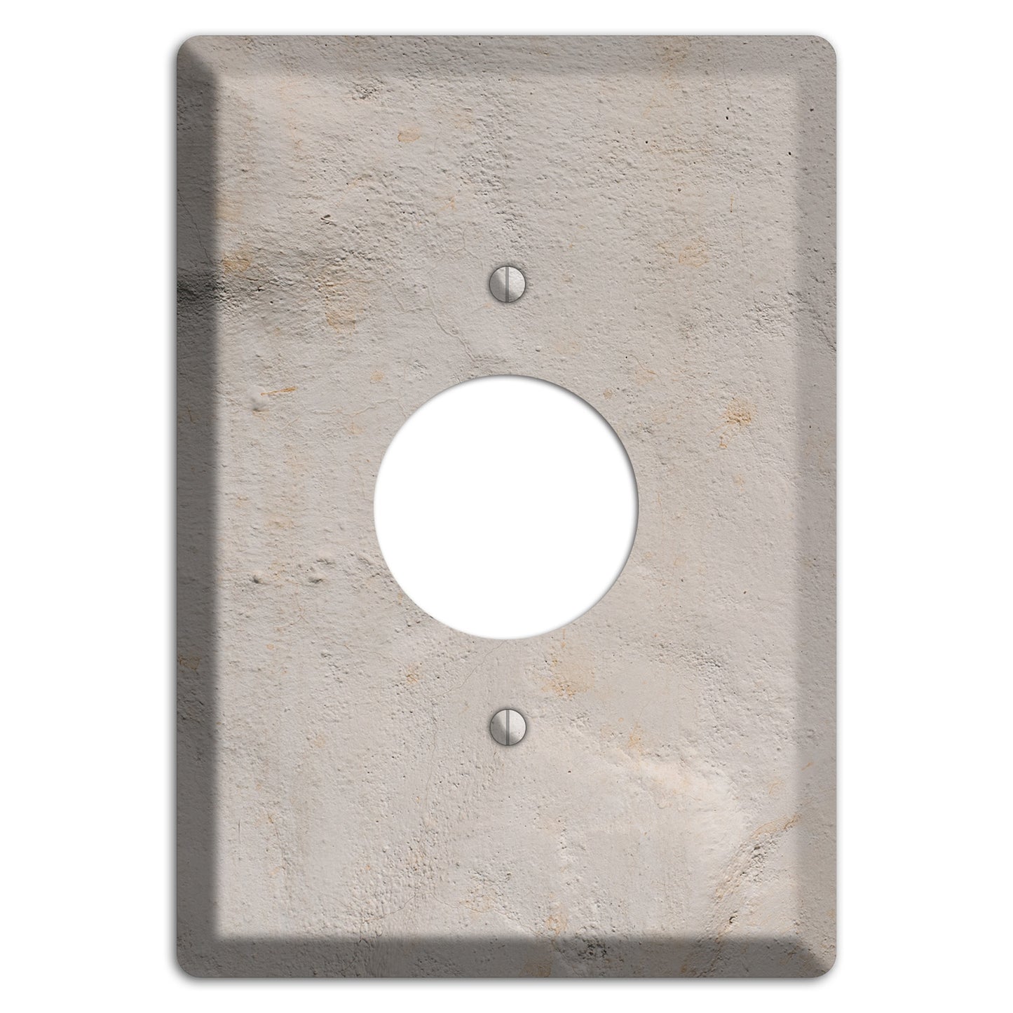 Trowled Concrete Single Receptacle Wallplate