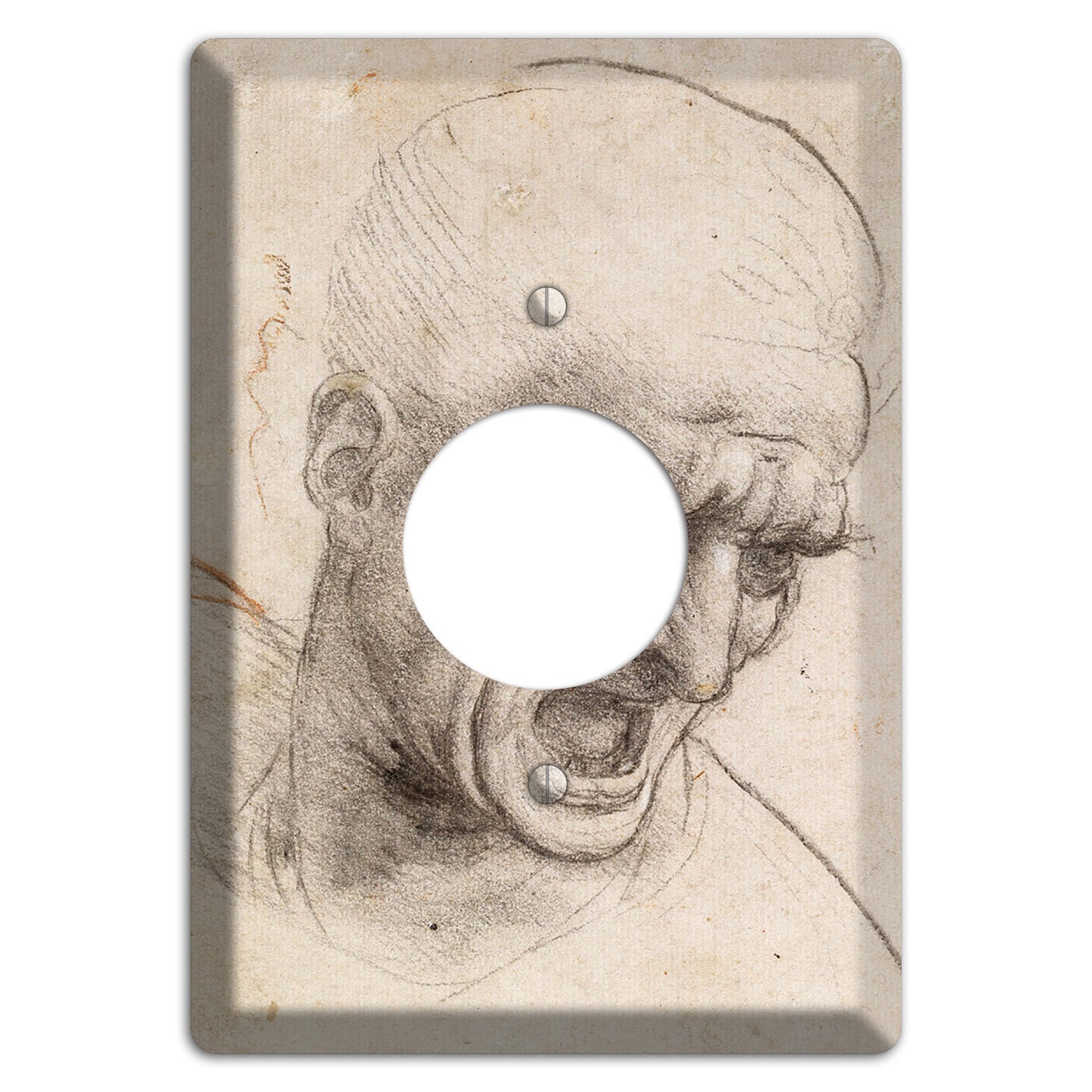 Da Vinci - Study of Two Warriors Single Receptacle Wallplate