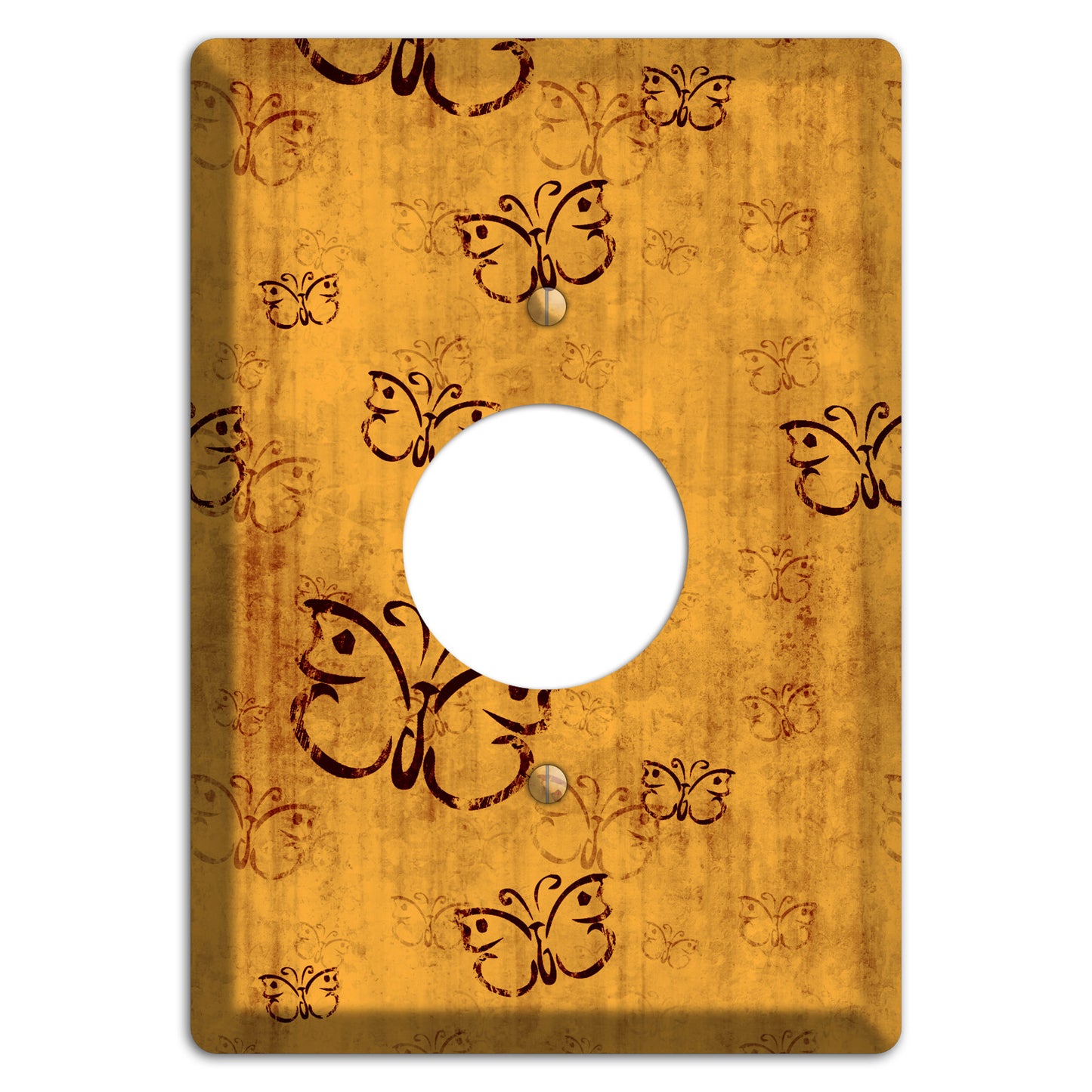 Mustard Butterfly Single Receptacle Wallplate