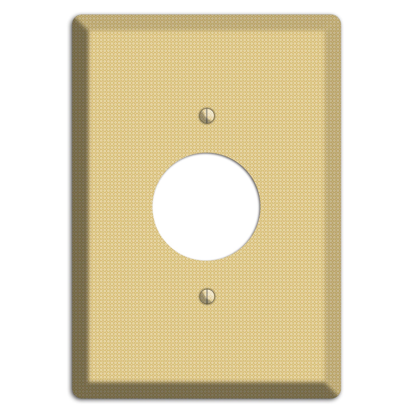 Khaki Weave Single Receptacle Wallplate