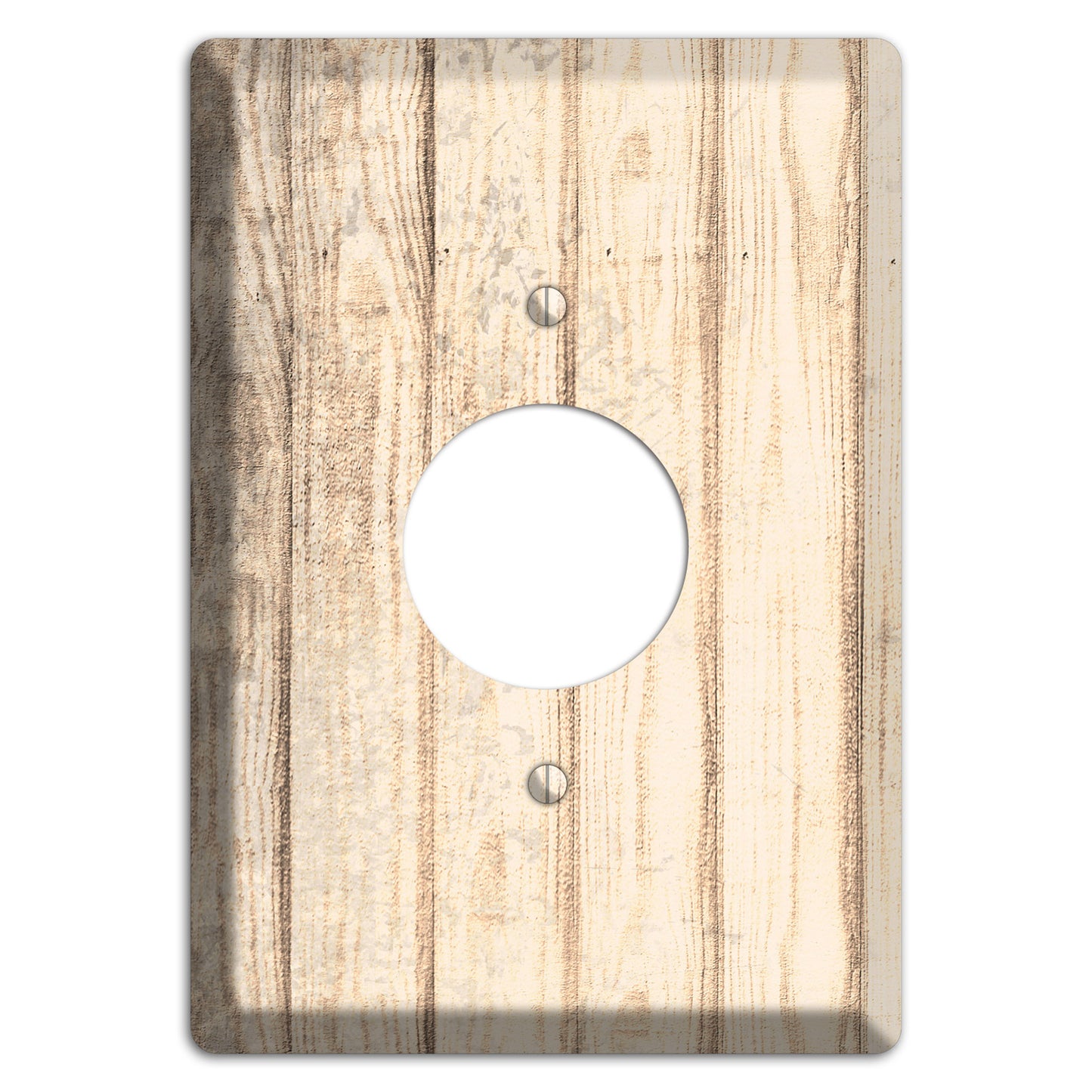 Sidecar Weathered Wood Single Receptacle Wallplate