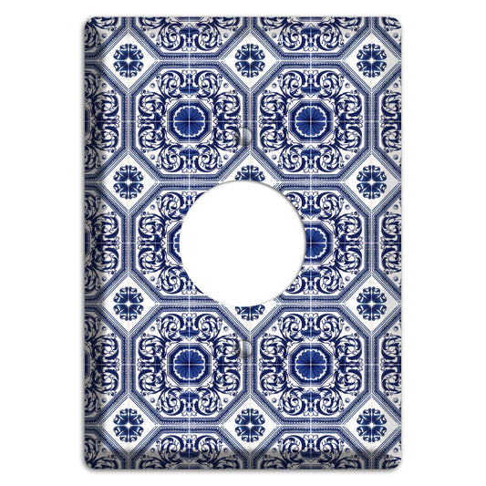 Tavira Tiles 1 Single Receptacle Wallplate