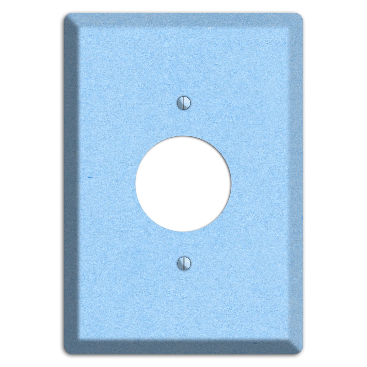 Light Sky Blue Kraft Single Receptacle Wallplate