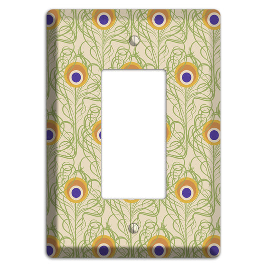 Nouveau Peacock Rocker Wallplate